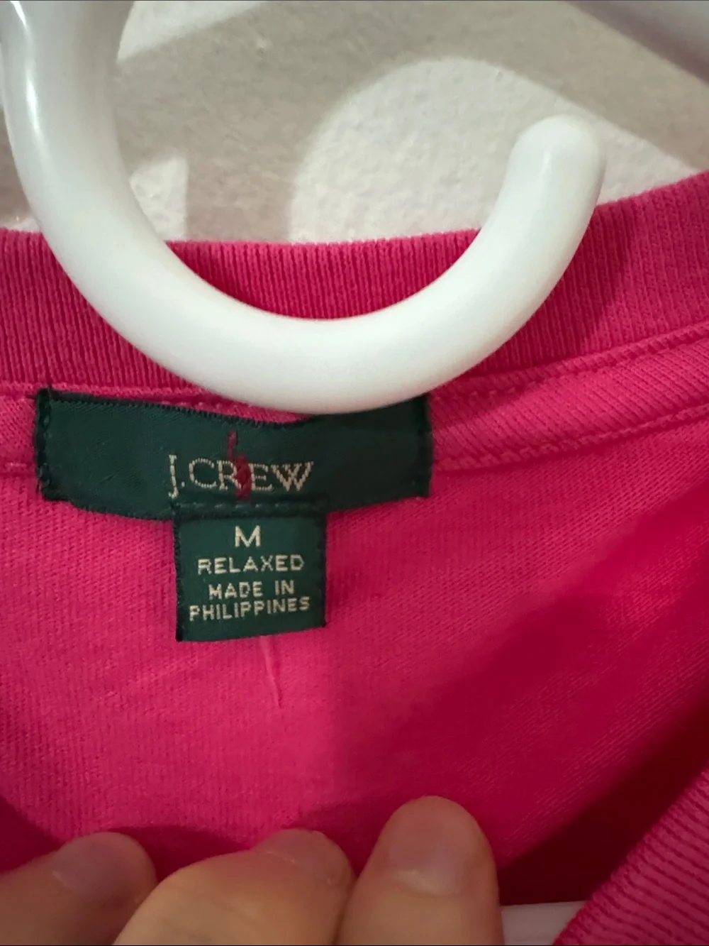J. Crew Men's Medium Bright Pink Crewneck Tee NWT